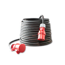 Verlengkabel 25m 5p 5x2.5qmm     16Amp