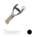 Controletang rond vernikkeld    3mm