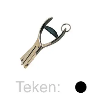 Controletang rond vernikkeld 3mm