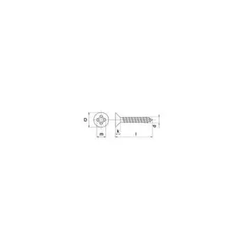 Spaanpl.schroev.geg. pk 3.0x10