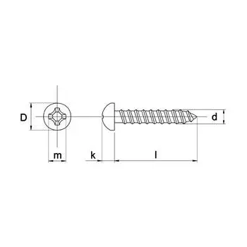 Spaanplaatschroef ev ck poz. 4.0x40