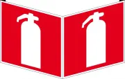 Pictogram brandblusser wig