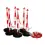 Kettingpalen kunststof rood/wit (6)