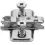 Blum kruisplaat             0mm(ba)