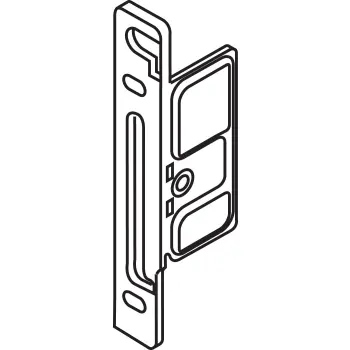 Blum staalbox front vernikkeld   ls