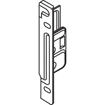 Blum staalbox front vernikkeld rs