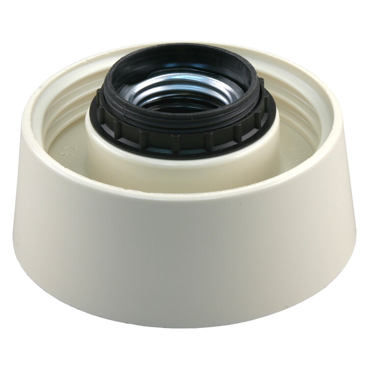 Schroefrand recht 60w creme