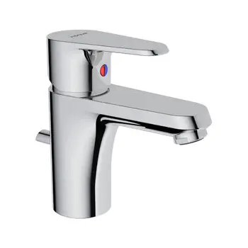 Wastafelmengkraan chroom laag model