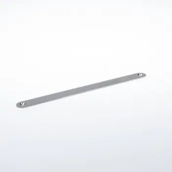 Voorplaat blind 235x20x2mm rvs