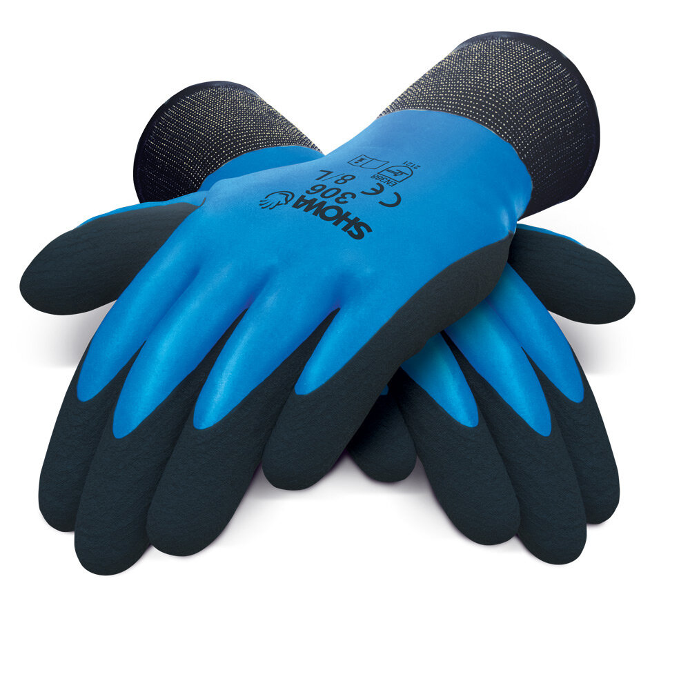 Showa handschoen 306 blauw 6/S