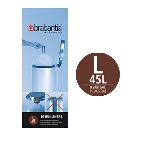 PerfectFit afvalzak, code L, 45L, (10) Wit