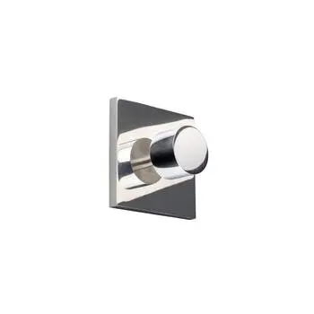 Ev wandhaak hook glimmend aluminium