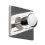 Ev wandhaak hook glimmend aluminium