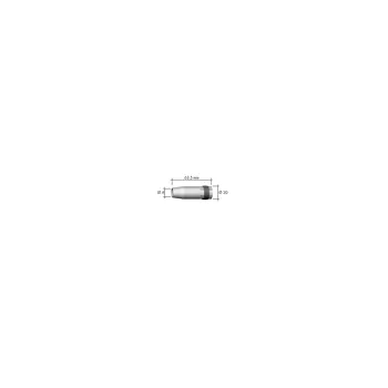 Binzel gasmondstuk cylindrisch 17mm