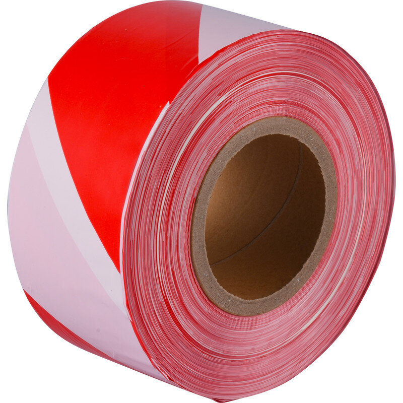 Afzetlint rood/wit 500mtrx75mm