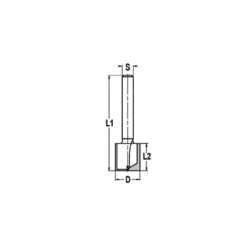 Groeffrees hw 15x30x8mm