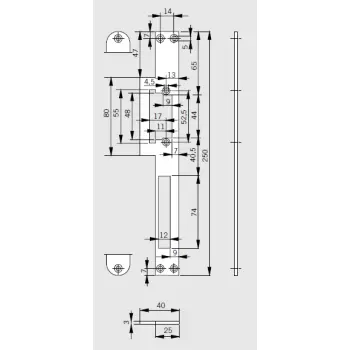 Dorma sluitpl.v.elec.deuropen.flr25