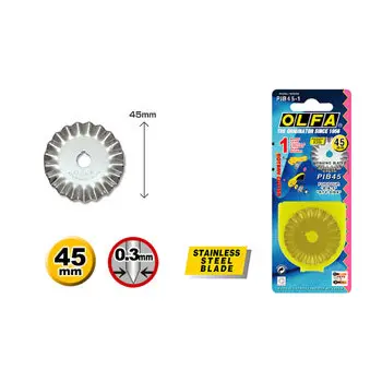 Olfa reservemes kartel 45mm pib45