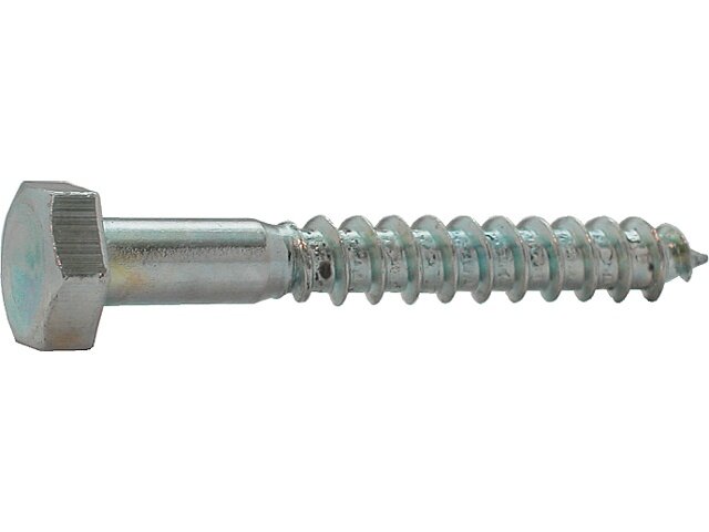 Houtdraadbout DIN 571 4.8 Th. verzinkt 10X90