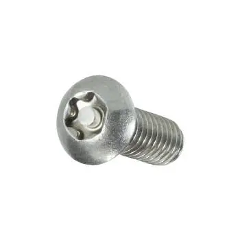 Laagbolkopschroef rvs met pin m8x40