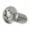 Laagbolkopschroef rvs met pin m8x40