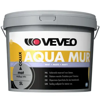 Veveo muurverf Aqua Mur mat wit 5 liter