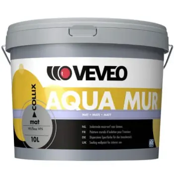 Veveo muurverf Aqua Mur mat wit 10 liter