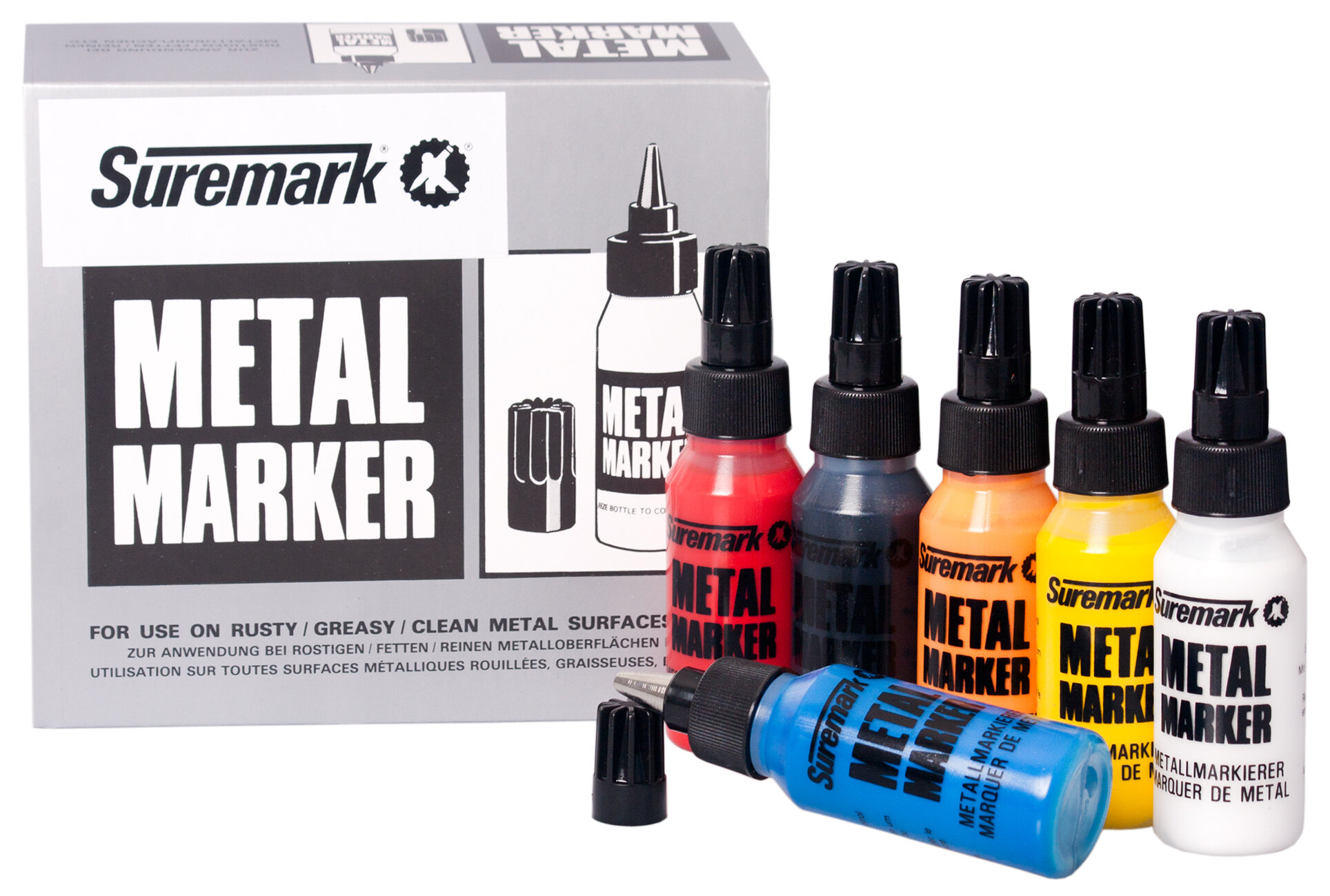 Suremark metaalmarker geel 45ml (10)