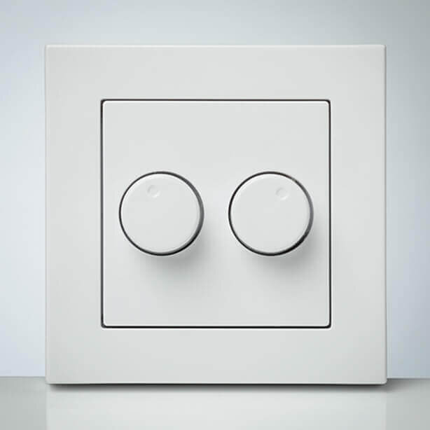 ION Afdekraam duo dimmer wit