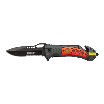 Homeij zakmes Escape,K1, rvs, rood / zwart.