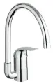 Grohe keukenkraan Euroeco 1-gats m.hoge uitl
