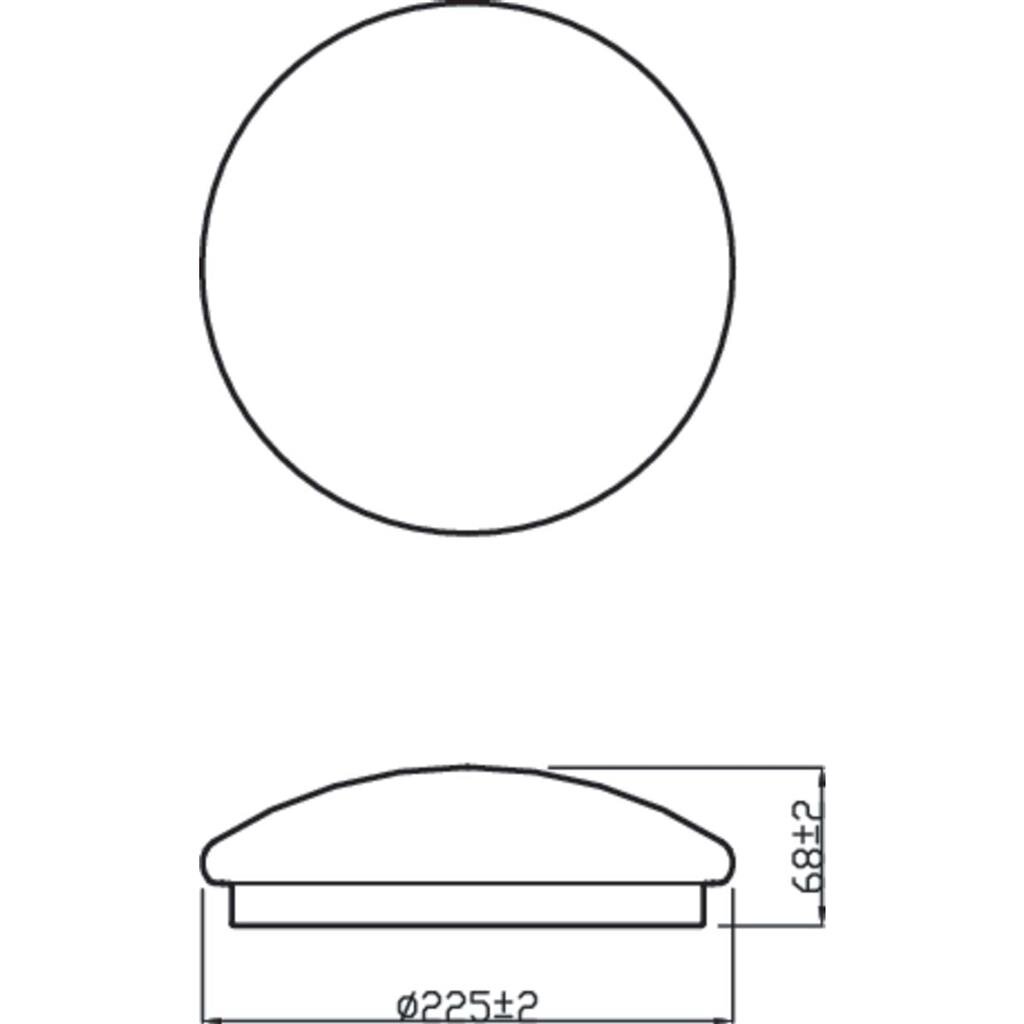 Philips led plafondlamp cl200 rd 6w 27k