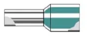 Weidmüller adereindhuls wit 0.5mm² (100)