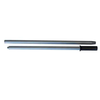 Bezemsteel deelbaar aluminium 125 cm