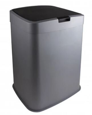 Afvalbak sunware 70 ltr grijs, zwart