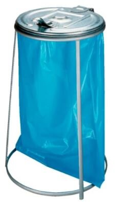 Stapelbare afvalzakhouder, 110 ltr Verzinkt