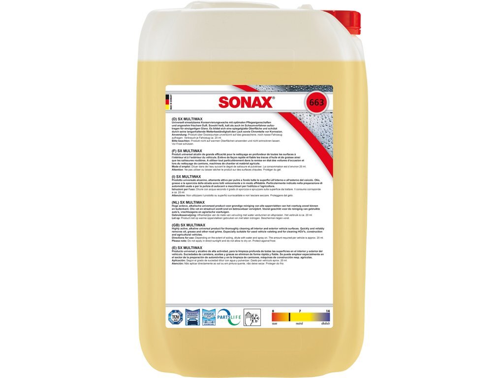 Sonax sx multiwax 25 liter