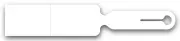 Id-label doorluslabel perfo rood 250 stuks