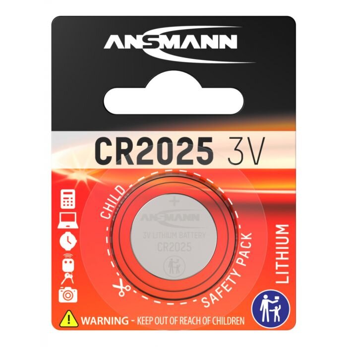Ansmann knoopcel batterij cr2025 3.0 v