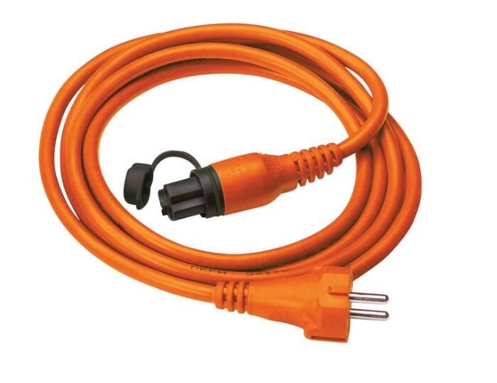 Defa miniplug voedingskabel oranje 5 meter