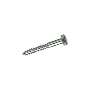Houtdraadbout DIN 571 4.8  verzinkt 6 X 60