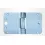 BSW Garagedeurscharnier 100X180X4mm RVS