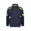 Dassy sweater Aratu nachtblauw/fluor geel XL