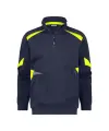 Dassy sweater Aratu n.blauw/fluor geel 2XL