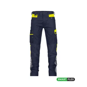 Dassy broek Hong Kong n.blauw/fluor geel 46