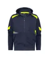 Dassy hoodie Santos nachtblauw/fluor geel XS