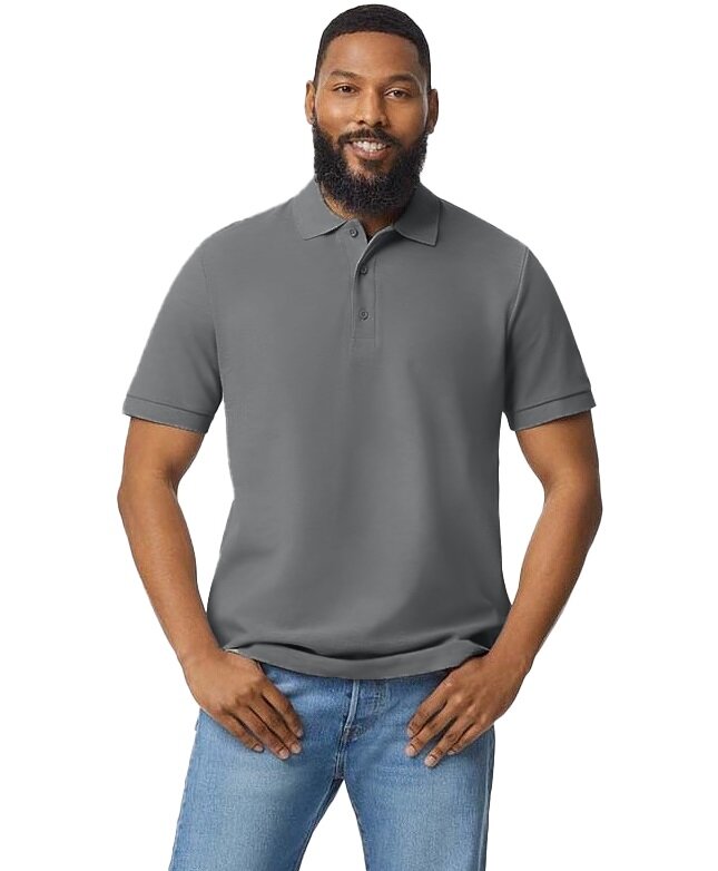 Gildan polo GIL85800 antraciet grijs M