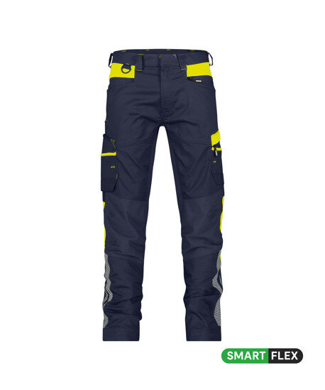 Dassy broek Hong Kong n.blauw/fluor geel 66