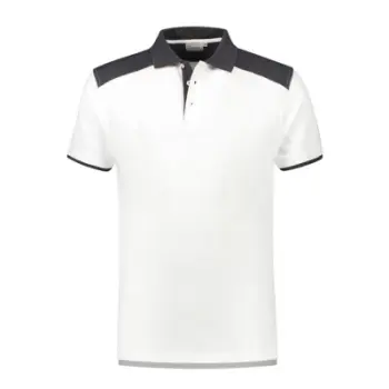 Santino polo Tivoli wit/grijs XS