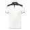 Santino polo Tivoli wit/grijs XS